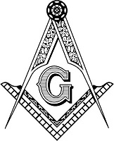 Square and Compasses Masonic crest